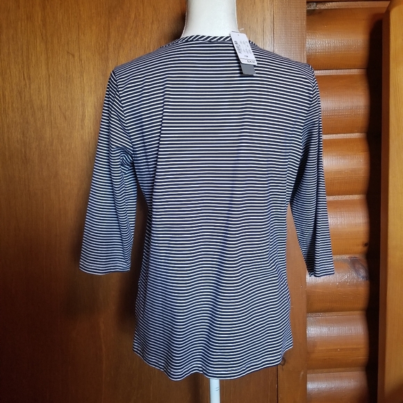 Christopher and Banks Pullover Shirt 3/4 Sleeves Az P/M - Picture 2 of 6